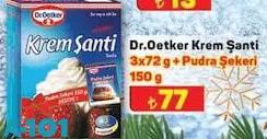 Dr. Oetker Krem Şanti 3x72 g + Pudra Şekeri 150 g Dr. Oetker Krem Şanti 3x72 g + Pudra Şekeri 150 g