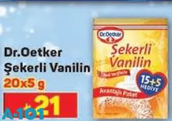 Dr. Oetker Şekerli Vanilin 20x5 g Dr. Oetker Şekerli Vanilin 20x5 g