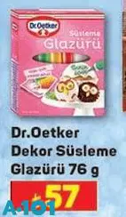 Dr. Oetker Dekor Süsleme Glazürü 76 g Dr. Oetker Dekor Süsleme Glazürü 76 g