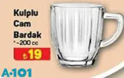 Lav Kulplu Cam Bardak 200 cc Lav Kulplu Cam Bardak 200 cc