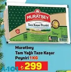 Muratbey Tam Yağlı Taze Kaşar Peyniri 1 kg Muratbey Tam Yağlı Taze Kaşar Peyniri 1 kg