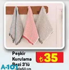 Peşkir Kurulama Bezi 3'lü 30x50 cm Peşkir Kurulama Bezi 3'lü 30x50 cm