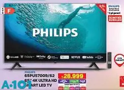 Philips 65PUS7009/62 65 inç 4K Ultra HD Smart Led Tv Akıllı Televizyon Philips 65PUS7009/62 65 inç 4K Ultra HD Smart Led Tv Akıllı Televizyon