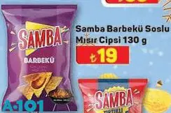 Samba Barbekü Soslu Mısır Cipsi 130 g Samba Barbekü Soslu Mısır Cipsi 130 g