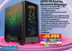 Thull Apex V5 Gaming Masaüstü Bilgisayar Oyun Bilgisayarı Thull Apex V5 Gaming Masaüstü Bilgisayar Oyun Bilgisayarı
