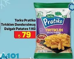 Torku Pratiko Tırtıklım Dondurulmuş Dalgalı Patataes 1 kg Torku Pratiko Tırtıklım Dondurulmuş Dalgalı Patataes 1 kg