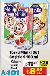 Torku Miniki Süt Çeşitleri 180 ml Torku Miniki Süt Çeşitleri 180 ml