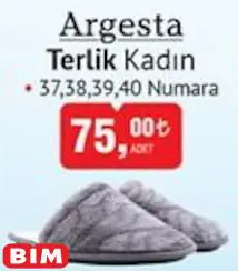 Argesta Terlik Kadın Argesta Terlik Kadın