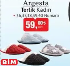 Argesta Terlik Kadın Argesta Terlik Kadın