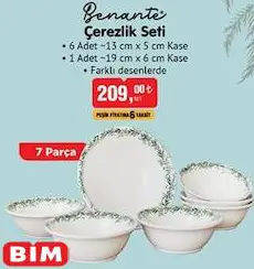 Benante Çerezlik Seti 7 Parça Benante Çerezlik Seti 7 Parça