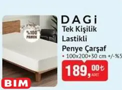 Dagi Tek Kişilik Lastikli Penye Çarşaf Dagi Tek Kişilik Lastikli Penye Çarşaf