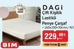 Dagi Çift Kişilik Lastikli Penye Çarşaf Dagi Çift Kişilik Lastikli Penye Çarşaf