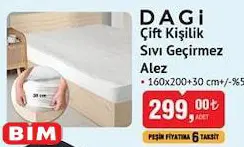 Dagi Çift Kişilik Sıvı Geçirmez Alez Dagi Çift Kişilik Sıvı Geçirmez Alez