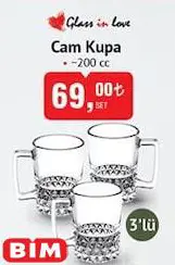 Glass In Love Cam Kupa 200 cc Glass In Love Cam Kupa 200 cc