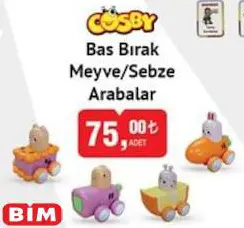 Cosby Oyuncak Bas Bırak Meyve/Sebze Arabalar Cosby Oyuncak Bas Bırak Meyve/Sebze Arabalar