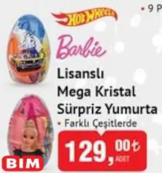 Hot Wheels/Barbie Oyuncak Lisanslı Mega Kristal Sürpriz Yumurta Hot Wheels/Barbie Oyuncak Lisanslı Mega Kristal Sürpriz Yumurta