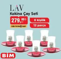 Lav Kokina Çay Seti 6 Kişilik 12 Parça Lav Kokina Çay Seti 6 Kişilik 12 Parça