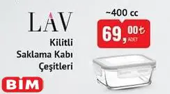 Lav Kilitli Saklama Kabı 400 cc Lav Kilitli Saklama Kabı 400 cc