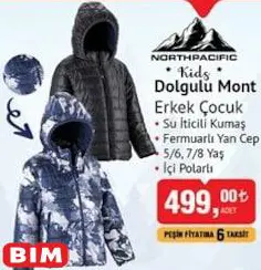 North Pacific Kids Dolgulu Mont Erkek Çocuk North Pacific Kids Dolgulu Mont Erkek Çocuk