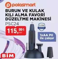 Polosmart PSC24 Burun ve Kulak Kılı Alma Favori Düzeltme Makinesi Polosmart PSC24 Burun ve Kulak Kılı Alma Favori Düzeltme Makinesi