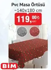 Pvc Masa Örtüsü 140x180 cm Pvc Masa Örtüsü 140x180 cm