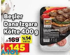 Beşler Dana Izgara Köfte 400 g Beşler Dana Izgara Köfte 400 g