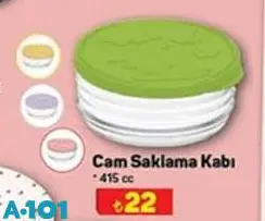 Cam Saklama Kabı 415 cc Cam Saklama Kabı 415 cc