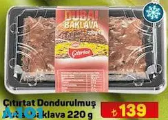 Çıtırtat Dondurulmuş Dubai Baklava 220 g Çıtırtat Dondurulmuş Dubai Baklava 220 g