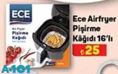 Ece Airfryer Pişirme Kağıdı 16'lı Ece Airfryer Pişirme Kağıdı 16'lı