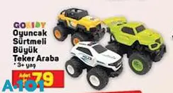 Gokidy Oyuncak Sürtmeli Büyük Teker Araba Gokidy Oyuncak Sürtmeli Büyük Teker Araba