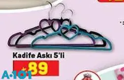 Kadife Askı 5'li Kadife Askı 5'li