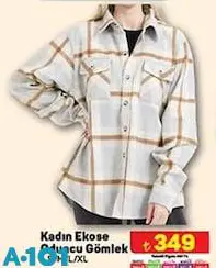 Kadın Ekose Oduncu Gömlek Kadın Ekose Oduncu Gömlek