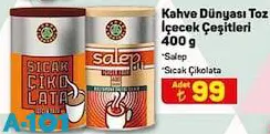 Kahve Dünyası Toz İçecek Çeşitleri 400 g Kahve Dünyası Toz İçecek Çeşitleri 400 g