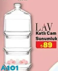 Lav Katlı Cam Sunumluk Lav Katlı Cam Sunumluk