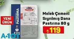 Melek Çemeni Sıyrılmış Dana Pastırma 80 g Melek Çemeni Sıyrılmış Dana Pastırma 80 g