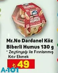 Mr.No Dardanel Köz Biberli Humus 130 g Mr.No Dardanel Köz Biberli Humus 130 g
