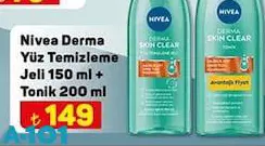 Nivea Derma Yüz Temizleme Jeli 150 ml + Tonik 200 ml Nivea Derma Yüz Temizleme Jeli 150 ml + Tonik 200 ml