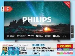 Philips 55PUS7609/62 55 inç 4K UHD Smart Led Tv Akıllı Televizyon Philips 55PUS7609/62 55 inç 4K UHD Smart Led Tv Akıllı Televizyon