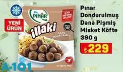 Pınar Dondurulmuş Dana Pişmiş Misket Köfte 390 g Pınar Dondurulmuş Dana Pişmiş Misket Köfte 390 g