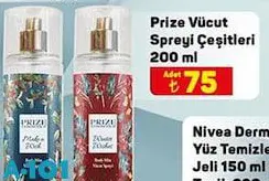 Prize Vücut Spreyi Çeşitleri 200 ml Prize Vücut Spreyi Çeşitleri 200 ml