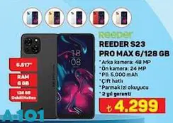 Reeder S23 Pro Max 6/128 GB Cep Telefonu Reeder S23 Pro Max 6/128 GB Cep Telefonu