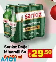 Sarıkız Doğal Mineralli Su 6x250 ml Sarıkız Doğal Mineralli Su 6x250 ml