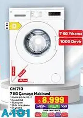 Seg CM710 7 kg Çamaşır Makinesi Seg CM710 7 kg Çamaşır Makinesi