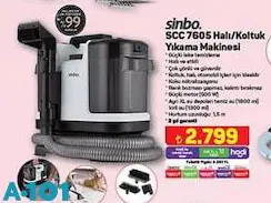 Sinbo SCC 7605 Halı/Koltuk Yıkama Makinesi Sinbo SCC 7605 Halı/Koltuk Yıkama Makinesi