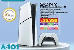 Sony PS5 Slim Standart Edition 1 TB SSD CD'li Oyun Konsolu (Play Station) Sony PS5 Slim Standart Edition 1 TB SSD CD'li Oyun Konsolu (Play Station)
