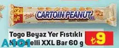 Togo Beyaz Yer Fıstıklı Karamelli XXL Bar Çikolata 60 g Togo Beyaz Yer Fıstıklı Karamelli XXL Bar Çikolata 60 g