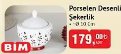Benante Porselen Desenli Şekerlik 10 cm Benante Porselen Desenli Şekerlik 10 cm