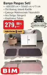 Casilda Home Banyo Paspas Seti Casilda Home Banyo Paspas Seti