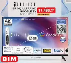 Dijitsu 65DG22000 65 inç Ultra HD Google Tv Akıllı Televizyon Dijitsu 65DG22000 65 inç Ultra HD Google Tv Akıllı Televizyon