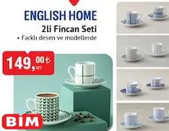 English Home 2'li Fincan Seti English Home 2'li Fincan Seti